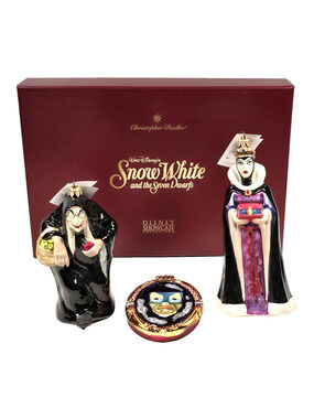 Radko-Snow White Limited Edition Disney Collection Queen, Mirror, Hag Ornaments